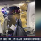 Captura de pantalla de una noticia publicada por NBC News sobre la explosión en un vuelo de Alaska Airlines.