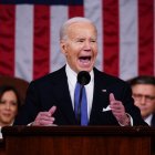 Joe Biden, durante el discurso del Estado de la Unión. 7 de marzo de 2024.