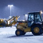 Quitanieves durante la última tormenta invernal que tuvo lugar el 6 de enero de 2024.