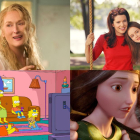 Donna Sheridan (arriba a la izquierda), Lorelai Gilmore (arriba a la derecha), Marge Simpsons (abajo a la izquierda) y la reina Elinor (abajo a la derecha) son algunas de las madres más queridas de la gran y la pequeña pantalla.