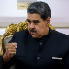 El presidente de Venezuela, Nicolás Maduro, durante una reunión en el Palacio Presidencial de Miraflores en Caracas