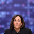 La vicepresidenta Kamala Harris acudió al segundo día del AI safety summit en noviembre de 2023.