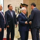 Mahmud Abbas recibe al presidente Pedro Sánchez