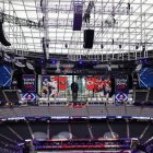 Imagen interior del Allegiant Stadium, estadio donde tendrá lugar el Super Bowl en 2024 y donde emitirán los trailers.