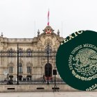 Palacio del Gobierno del Perú y una imagen del pasaporte mexicano.