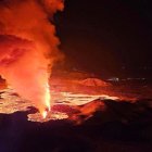 Imagen del volcán en Islandia que entró en erupción el pasado jueves, 8 de febrero de 2024.