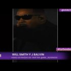 Captura de pantalla ofrecida por la televisión Televisen de la actuación de Will Smith junto a J. Balvin en Coachella 2024.