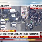Un puñado de manifestantes anti-Israel colapsan Estados Unidos al cerrar sus principales puentes y carreteras