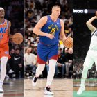 Shai Gilgeous-Alexander, Nikola Jokic y Luka Doncic, candidatos a MVP de la temporada regular.