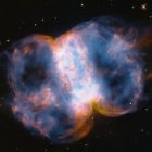 Imagen de M76, la nebulosa que fotografió el telescopio Hubble el 24 de abril de 2024, el día de su 34º cumpleaños.