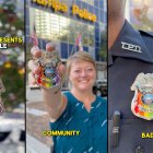 Agentes del Departamento de Policía de Tampa muestran la insignia LGBT con la bandera del arcoíris / Captura de video (@TampaPD - X, Twitter)