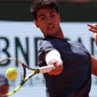 Carlos Alcaraz, durante las semifinales de Roland Garros 2024.