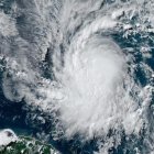 This National Oceanic and Atmospheric Administration (NOAA)/GOES satellite handout image shows Tropical Storm Beryl at 19:30UTC on June 29, 2024. Much of the southeast Caribbean went on alert Saturday as Tropical Storm Beryl was set to undergo rapid strengthening, becoming a "dangerous" major hurricane before it crosses the Windward Islands sometimes on June 30, forecasters said.
Barbados, St Lucia, St Vincent and the Grenadines and Grenada all had hurricane watches in place, the US National Hurricane Center said, as Beryl swirled in the Atlantic.
(Photo by HANDOUT / NOAA/GOES / AFP) / RESTRICTED TO EDITORIAL USE - MANDATORY CREDIT "AFP PHOTO /NOAA/GOES" - NO MARKETING NO ADVERTISING CAMPAIGNS - DISTRIBUTED AS A SERVICE TO CLIENTS