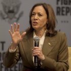 Kamala Harris, en una conferencia