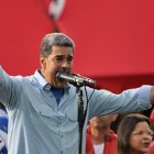 El dictador Nicolás Maduro en un mitin de cierre de campaña en Caracas