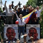 María Corina Machado lidera manifestación en Caracas