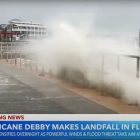 Captura de pantalla de la tormenta 'Debby' a su paso por Florida el 5 de agosto de 2024.