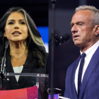 Una imagen editada con Tulsi Gabbard y Robert F. Kennedy Jr.