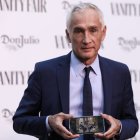 Photocall del Premio Internacional de Periodismo Vanity Fair concedido a Jorge Ramos, periodista mexicano retenido en la residencia presidencial de Nicolas Maduro.