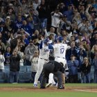 Los Dodgers celebran carrera de Ohtani