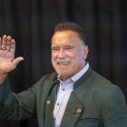 Arnold Schwarzenegger durante un acto en Viena