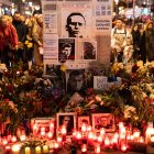 Fotografía de un Memorial para honrar a Alexei Navalny