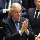 El primer ministro en funciones, Michel Barnier, tras la moción de censura.