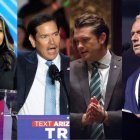 Composición de Tulsi Gabbard, Marco Rubio, Pete Hegseth y Robert F. Kennedy Jr.