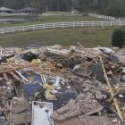 Captura de pantalla de un tornado en Mississippi