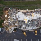 Edificio destruido por el temporal (Kentucky)