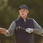 Justin Rose de Inglaterra durante la segunda ronda del Torneo de Golf Masters 2025 el 11 de abril de 2025 en Augusta.