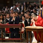Vicepresidente DJ Vance y su familia en Roma.