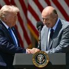 Donald Trump y el Dr. Phill en la Casa Blanca/ Mandel Ngan