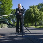 La fiscal general, Pam Bondi, explicando la operación