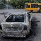 Imágenes del ataque difundidas por Ucrania