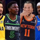 Tyrese Haliburton, Anthony Edwards, Jalen Brunson y Shai Gilgeous-Alexander