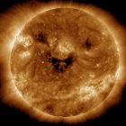 imagen del sol ofrecida por la NASA