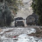 Israeli military vehicles in Jenin, West Bank (file photo)