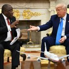 Donald Trump y Cyril Ramaphosa