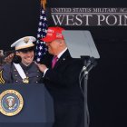 El presidente Trump en West Point/ Charly Triballeau