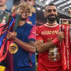 Lamine Yamal y Mohamed Salah