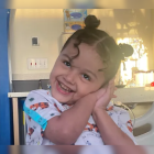 Una imagen de la niña mexicana publicada por su madre, Deysi Vargas