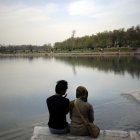 El río Zayandeh Rud, en Isfahan, Irán