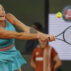 Sabalenka, durante la semifinal de Roland Garros