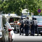 Agentes de la Policía austriaca, en el lugar de los hechos.