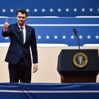 Kirk en la inauguración de Trump/ Angela Weiss