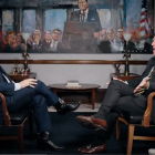 Tucker Carlson entrevista a Ted Cruz.