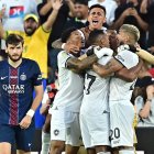 Los jugadores del Botafogo celebran tras el pitido final