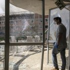 Una sala de emergencias en el Hospital Sorokatras un ataque de misiles en Beersheba