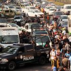 Grupo de investigación forense en una calle de México (Archivo)